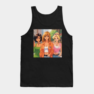 Friends in anime style - 3/4 designs Tank Top